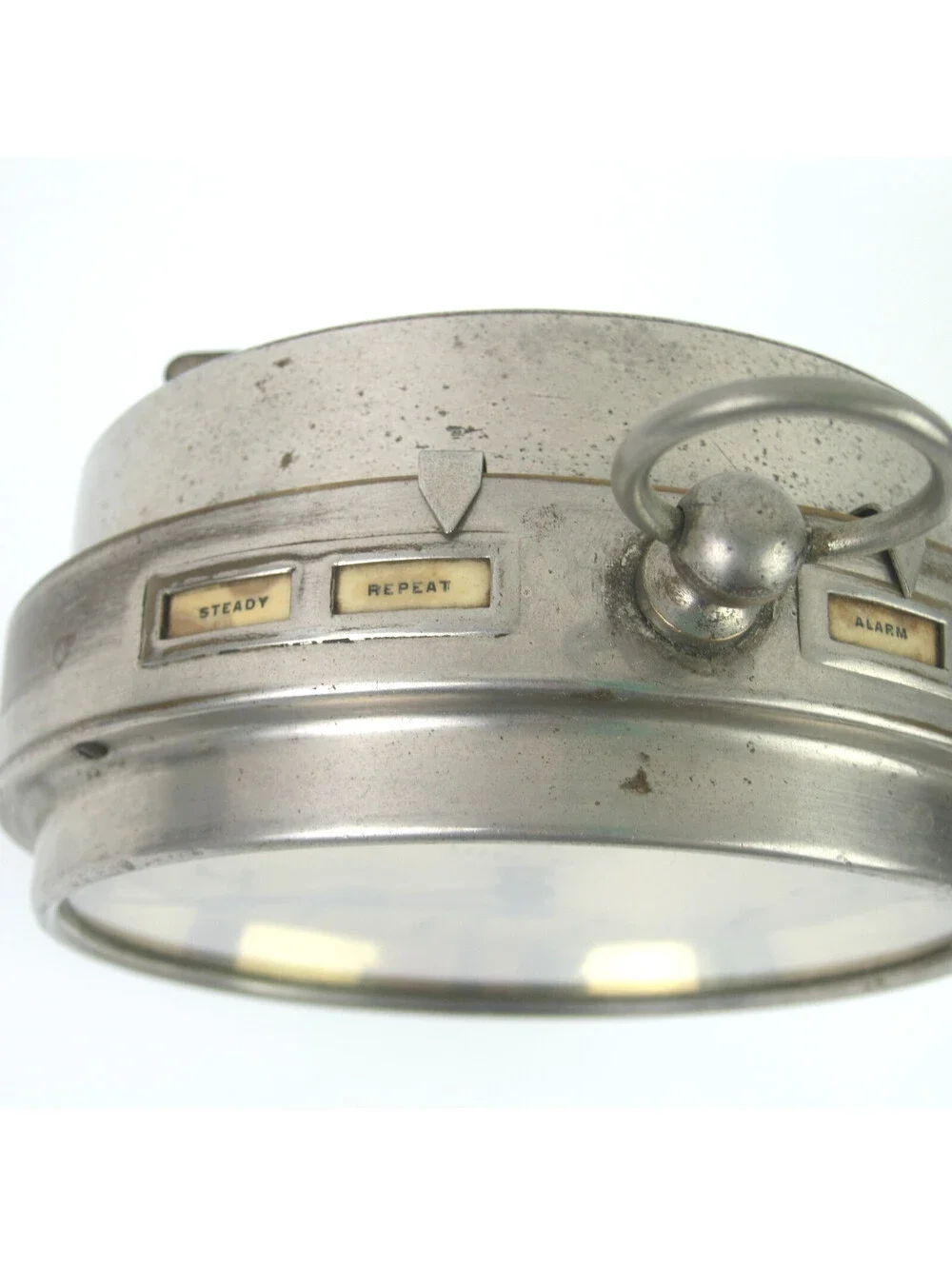 Antique Westclox Big Ben Peg Legs Wind Up Alarm Clock 1910s Nickel Metal Case